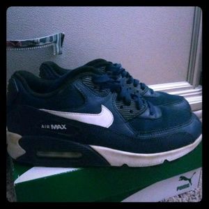Nike Air Max 90 Navy Blue Boys Grade School